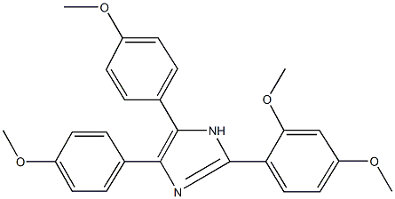 2-(2,4-dimethoxyphenyl)-4,5-bis(4-methoxyphenyl)-1H-imidazole Structure