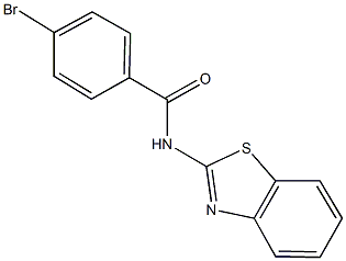 N-1,3-benzothiazol-2-yl-4-bromobenzamide 구조식 이미지