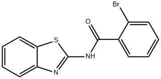 N-1,3-benzothiazol-2-yl-2-bromobenzamide 구조식 이미지