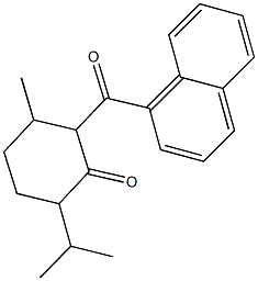 6-isopropyl-3-methyl-2-(1-naphthoyl)cyclohexanone 구조식 이미지