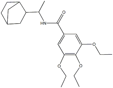 N-(1-bicyclo[2.2.1]hept-2-ylethyl)-3,4,5-triethoxybenzamide 구조식 이미지