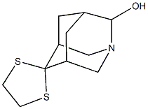 spiro(1-azatricyclo[3.3.1.1~3,7~]decane-6,2'-[1,3]-dithiolane)-2-ol 구조식 이미지