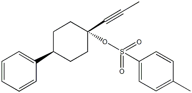 4-phenyl-1-(1-propynyl)cyclohexyl4-methylbenzenesulfonate 구조식 이미지