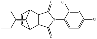 4-(2,4-dichlorophenyl)-10-(1-methylpropylidene)-4-azatricyclo[5.2.1.0~2,6~]dec-8-ene-3,5-dione 구조식 이미지