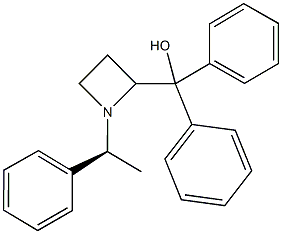 diphenyl[1-(1-phenylethyl)-2-azetidinyl]methanol 구조식 이미지