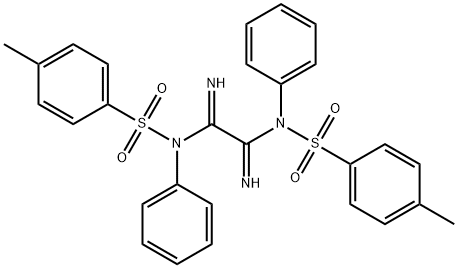 4-methyl-N-[2-{[(4-methylphenyl)sulfonyl]amino}-N-phenyl-2-(phenylimino)ethanimidoyl]benzenesulfonamide 구조식 이미지