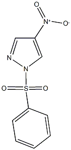 4-nitro-1-(phenylsulfonyl)-1H-pyrazole 구조식 이미지