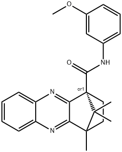 N-(3-methoxyphenyl)-12,15,15-trimethyl-3,10-diazatetracyclo[10.2.1.0~2,11~.0~4,9~]pentadeca-2(11),3,5,7,9-pentaene-1-carboxamide Structure