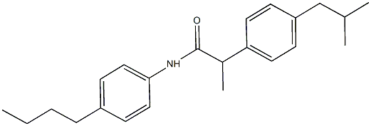N-(4-butylphenyl)-2-(4-isobutylphenyl)propanamide 구조식 이미지
