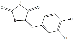 5-(3,4-dichlorobenzylidene)-1,3-thiazolidine-2,4-dione 구조식 이미지