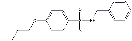 N-benzyl-4-butoxybenzenesulfonamide 구조식 이미지