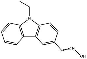 9-ethyl-9H-carbazole-3-carbaldehyde oxime 구조식 이미지