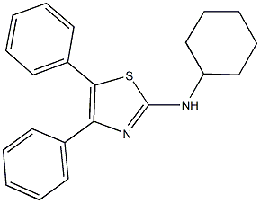 N-cyclohexyl-4,5-diphenyl-1,3-thiazol-2-amine Structure