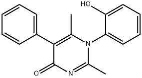 1-(2-hydroxyphenyl)-2,6-dimethyl-5-phenyl-4(1H)-pyrimidinone Structure