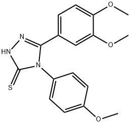5-(3,4-dimethoxyphenyl)-4-(4-methoxyphenyl)-2,4-dihydro-3H-1,2,4-triazole-3-thione 구조식 이미지
