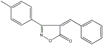 4-benzylidene-3-(4-methylphenyl)-5(4H)-isoxazolone 구조식 이미지