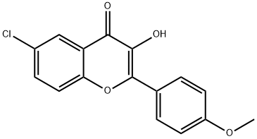 6-chloro-3-hydroxy-2-(4-methoxyphenyl)-4H-chromen-4-one Structure