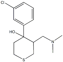 4-(3-chlorophenyl)-3-[(dimethylamino)methyl]tetrahydro-2H-thiopyran-4-ol 구조식 이미지