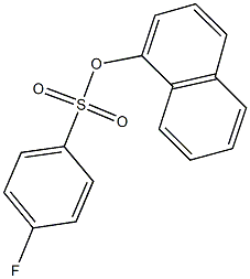 1-naphthyl 4-fluorobenzenesulfonate 구조식 이미지