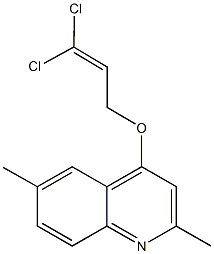 4-[(3,3-dichloro-2-propenyl)oxy]-2,6-dimethylquinoline Structure