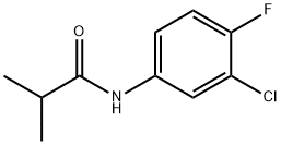 N-(3-chloro-4-fluorophenyl)-2-methylpropanamide 구조식 이미지