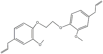 4-allyl-1-[2-(4-allyl-2-methoxyphenoxy)ethoxy]-2-methoxybenzene Structure