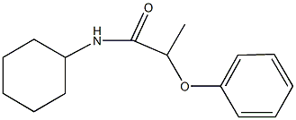 N-cyclohexyl-2-phenoxypropanamide 구조식 이미지