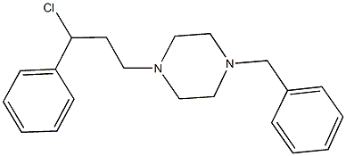 1-benzyl-4-(3-chloro-3-phenylpropyl)piperazine Structure