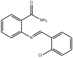 2-[(2-chlorobenzylidene)amino]benzamide Structure