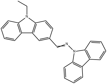 N-(9H-carbazol-9-yl)-N-[(9-ethyl-9H-carbazol-3-yl)methylene]amine 구조식 이미지