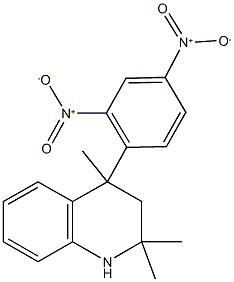 4-{2,4-bisnitrophenyl}-2,2,4-trimethyl-1,2,3,4-tetrahydroquinoline 구조식 이미지