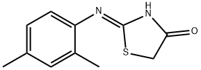 2-[(2,4-dimethylphenyl)imino]-1,3-thiazolidin-4-one Structure