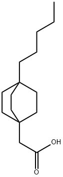 (4-pentylbicyclo[2.2.2]oct-1-yl)acetic acid 구조식 이미지