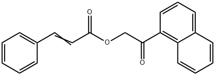 2-(1-naphthyl)-2-oxoethyl 3-phenylacrylate Structure