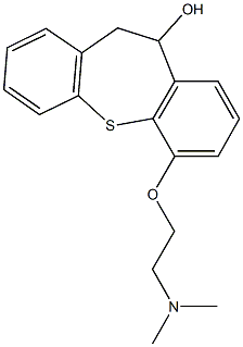 6-[2-(dimethylamino)ethoxy]-10,11-dihydrodibenzo[b,f]thiepin-10-ol 구조식 이미지