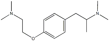 N-(2-{4-[2-(dimethylamino)ethoxy]phenyl}-1-methylethyl)-N,N-dimethylamine 구조식 이미지