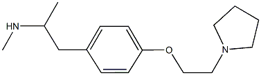 N-methyl-N-(1-methyl-2-{4-[2-(1-pyrrolidinyl)ethoxy]phenyl}ethyl)amine Structure