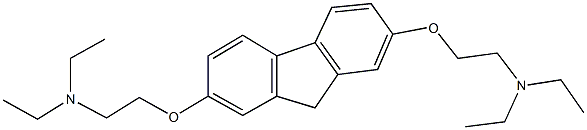 2-({7-[2-(diethylamino)ethoxy]-9H-fluoren-2-yl}oxy)-N,N-diethylethanamine Structure