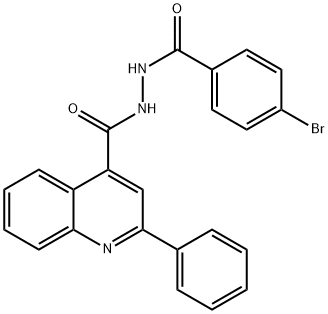 N'-(4-bromobenzoyl)-2-phenyl-4-quinolinecarbohydrazide 구조식 이미지