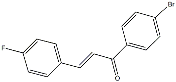 1-(4-bromophenyl)-3-(4-fluorophenyl)-2-propen-1-one Structure