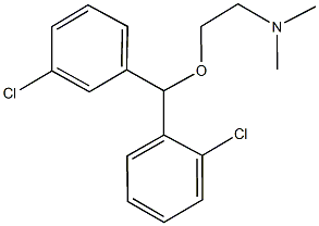2-[(2-chlorophenyl)(3-chlorophenyl)methoxy]-N,N-dimethylethanamine Structure