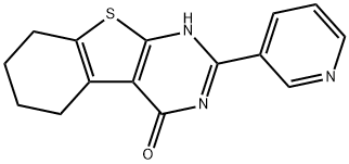 2-(3-pyridinyl)-5,6,7,8-tetrahydro[1]benzothieno[2,3-d]pyrimidin-4(3H)-one 구조식 이미지