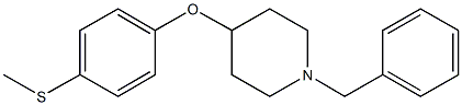 1-benzyl-4-piperidinyl 4-(methylsulfanyl)phenyl ether 구조식 이미지