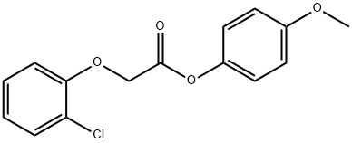 4-methoxyphenyl (2-chlorophenoxy)acetate 구조식 이미지