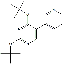 2,4-ditert-butoxy-5-(3-pyridinyl)pyrimidine 구조식 이미지