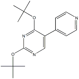 2,4-ditert-butoxy-5-(4-pyridinyl)pyrimidine 구조식 이미지