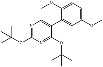 2,4-ditert-butoxy-5-(2,5-dimethoxyphenyl)pyrimidine 구조식 이미지