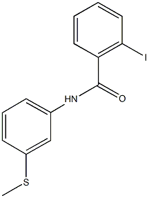 2-iodo-N-[3-(methylsulfanyl)phenyl]benzamide 구조식 이미지