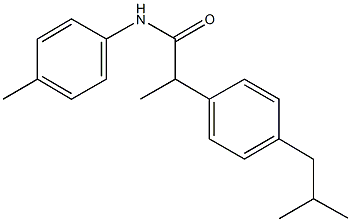 2-(4-isobutylphenyl)-N-(4-methylphenyl)propanamide 구조식 이미지