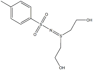 N-[bis(2-hydroxyethyl)-lambda~4~-sulfanylidene]-4-methylbenzenesulfonamide 구조식 이미지